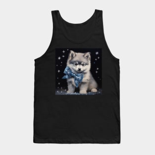 Pomsky Painting Tank Top